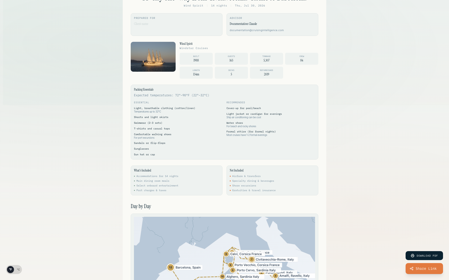 Itinerary Export: Client-Ready Documents in One Click